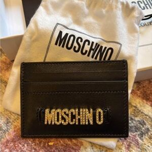 Moschino Black Card Holder
